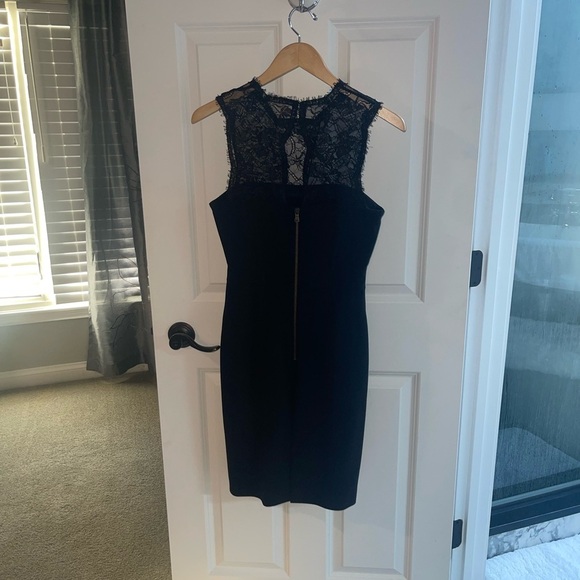 Emilio Pucci Sheath Dress Black Lace Embellishment Sleeveless Exposed Zip Back 6 - Picture 6 of 10